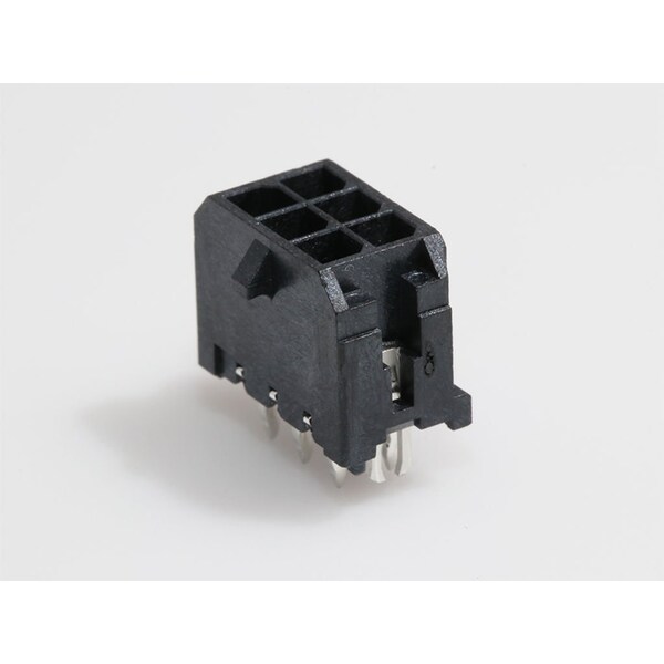 Molex Rectangular Power Connector, 6 Contact(S), Male, Solder Terminal, Plug 430450624 - main